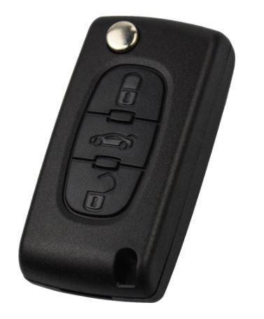 Корпус пульта HU-HCA_HU83 3 кн. с FLIP лез. с лого