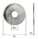 Фреза прямая KEYWORLD 0020AC.C. 70x1,3х25,4xT72 с боковыми насечками Carbide для 100Е