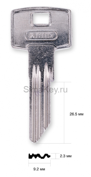 Заготовка ключа Abus Standart ZS22E