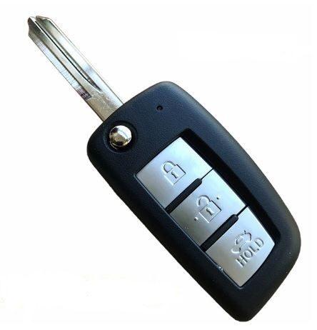 NISSAN DAT-15_NSN14 корпус пульта 3 кн. с FLIP лез. с лого