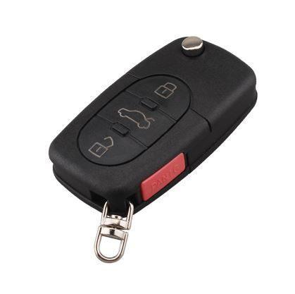 Audi HU-AAP, HU66 голова+вилка 3 кноп.+1Panic с FLIPлезвием с лого б/эл-ки бат CR1616 (72-2)