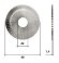 Фреза прямая KEYWORLD 0023С.С. 80х1,4х22xT100 с боковыми насечками Carbide для 100G