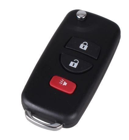 NISSAN SUZU-10_SZ12 корпус пульта 3 кн. с FLIP лез. с лого