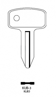 Заготовка ключа KUB-3_KUB3_x_x_x_x Kubota спецтехника