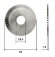 Фреза прямая WENXING 0020AJ/0020A 70х1,3х25,4xT90 с боковыми насечками HSS для 100Е
