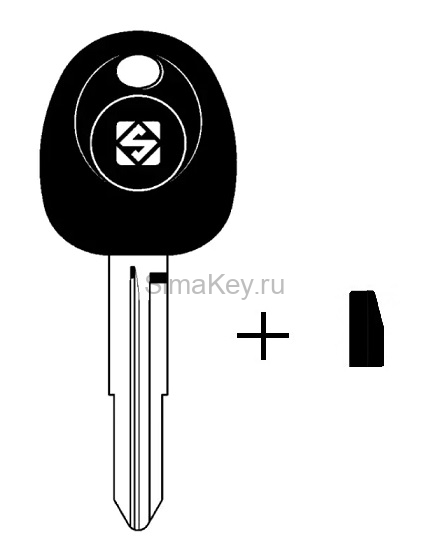 Заготовка ключа Hyundai TP07HY-9.P1 (Silca HYN12T4) транспондер