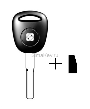 Заготовка ключа Yamaha TP05SAA-1.P (Silca YM30T5) транспордер