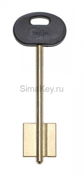 Заготовка ключа Меттэм-24 99/77*21,4*22 мм, лат., лит., с пластиком, б/п