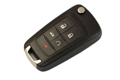 CHEVROLET OP-11_HU100 корпус пульта 5 кн. с FLIP лез. с лого