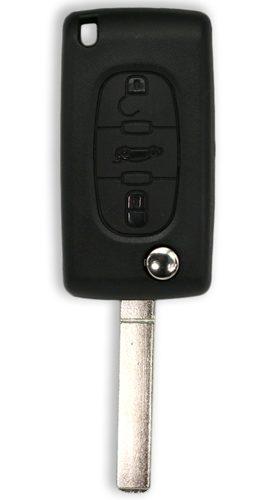 PEUGEOT CIT-1_VA2 корпус пульта 3 кн. с FLIP лез. с лого
