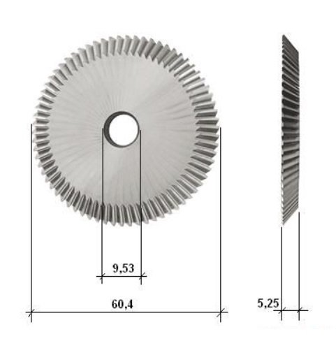 Фреза угловая 60.4х5.25х9.53 SWISS MADE