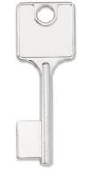 Заготовка ключа Mauer-88824/0002 сейфовый L=90 D=6.0х3.6 B=16.2х22.5