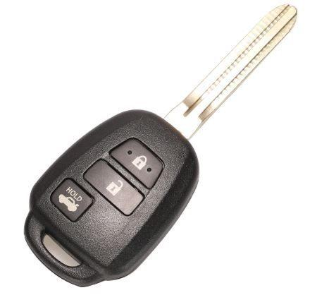 Корпус ключа с кнопками TOYO-15_TOY43 3 кн. с лез. без лого