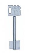 Заготовка ключа Mauer-88827/0001 сейфовый L=90 D=7.0x6.0х3.6 B=16.3х22.5