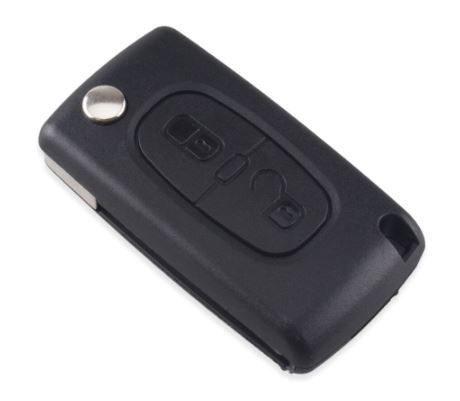 PEUGEOT HU-HCA_HU83 корпус пульта 2 кн. с FLIP лез. с лого