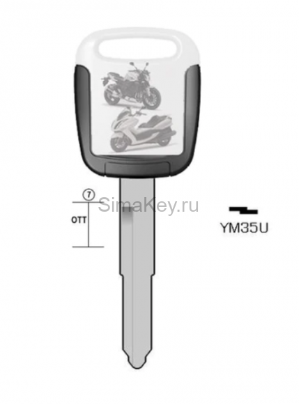 RN30U Keyline Заготовка латунь Peugeot, Renault #