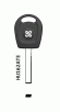Заготовка ключа x_HU162ATE_x_x под чип (Volkswagen, Audi, Skoda)