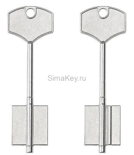 Заготовка ключа Потент-2 97/71*23,30*26,00 мм, лат., лит.