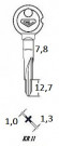 Заготовка крестового ключа KR-1.1 (KR-7X XKV11 x KRX7 x) Гравер
