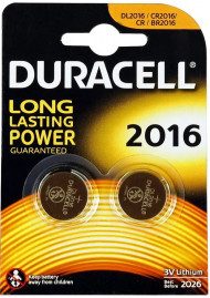 Элемент питания DURACELL CR2016 BL2 Элемент питания DURACELL CR2016 BL2