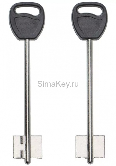 Заготовка ключа Гардиан-4 127/96*22,5*17,8 мм, лат., штамп., с пластиком