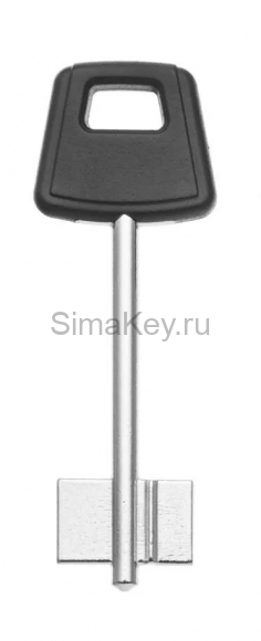 Заготовка ключа Чиза-12 77,5/54,5*20,7*13 мм, лат., лит., с пластиком
