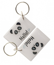 Заготовка RFID мини-карта "Привет, Панда" на кольце Заготовка RFID мини-карта "Привет, Панда" на кольце