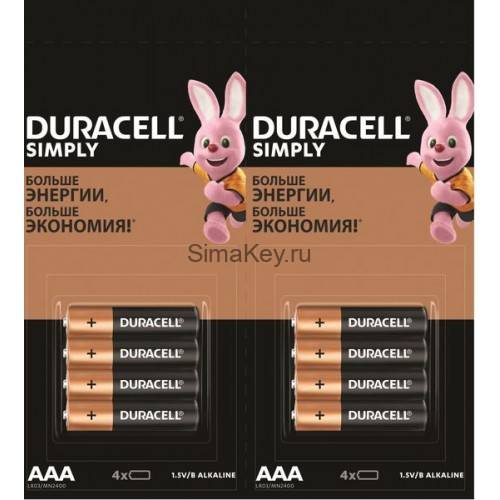 Элемент питания DURACELL LR03/ MN2400 BL-16 (4*4)