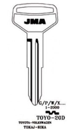 Заготовка ключа TOYO-20D_TOY38R_TY41_TY35R_TR42_x Toyota