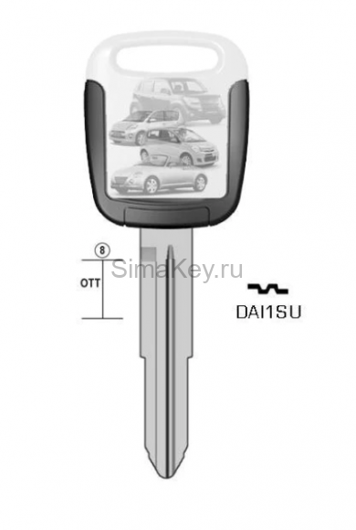 DAI1SU Keyline Заготовка латунь Daihatsu #