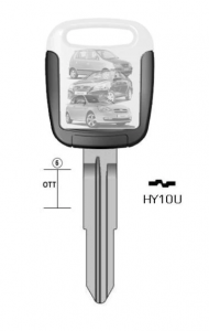 HY10U Keyline Заготовка латунь Hyundai #