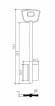 Заготовка ключа Mottura MTR10G 111,3*21,9*24.25 мм, лат., штамп., б/п