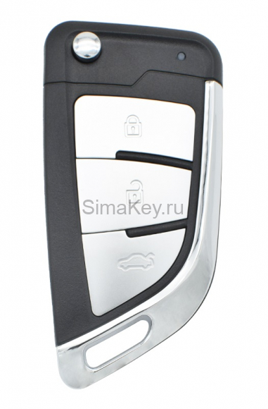 Универсальный ключ XK серии VVDI Key Tool, 3 кнопки, серебристый, стиль BMW (XKKF21EN) Универсальный ключ XK серии VVDI Key Tool, 3 кнопки, серебристый, стиль BMW (XKKF21EN)