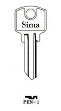 Заготовка ключа PEN-1_BZ1R/BZ2R_PNZ1L_PNZ1S_x_X26 (Китай)