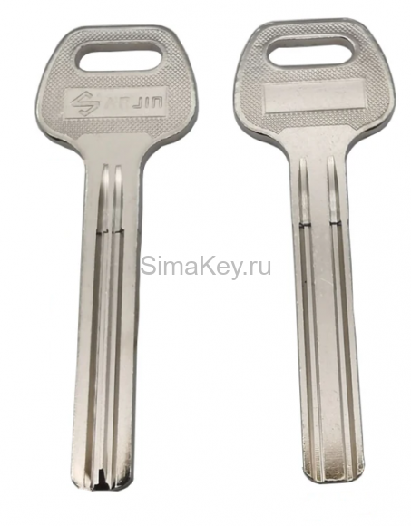 Заготовка ключа Sanjin 2 паза 8,7*51 (Китай)