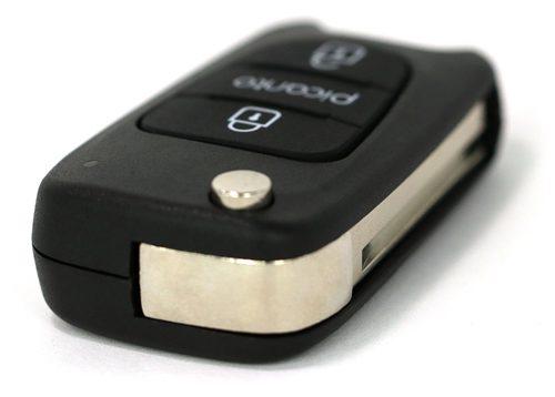 KIA PICANTO HY-19D_HYN17 корпус пульта 3 кн. с FLIP лез. c лого