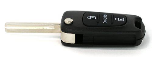 KIA PICANTO HY-19D_HYN17 корпус пульта 3 кн. с FLIP лез. c лого