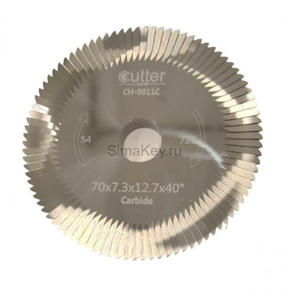 Фреза угловая CUTTER 0011B 70х7,3х12,7xT80 Carbide