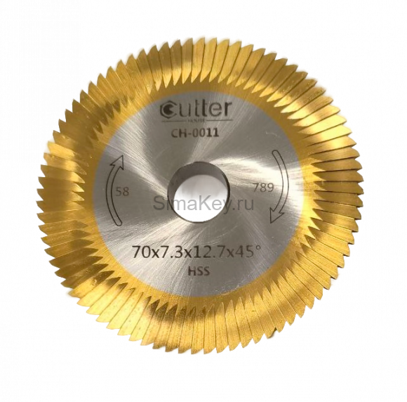 Фреза угловая CUTTER 0011B 70х7,3х12,7xT80 HSS