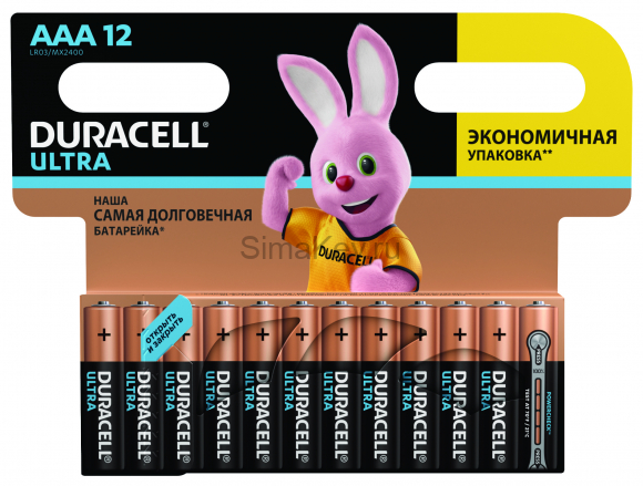 Элемент питания DURACELL ULTRA POWER LR03/ MN2400 BL-12 AAA