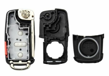 VOLKSWAGEN HU-AA_HU66 корпус пульта 3+1 кн. с FLIP лез. с лого