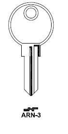 Заготовка ключа ARN-3_AB43_ABS101L_ARM3_x Китай