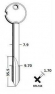 Заготовка крестового ключа KR-5.4 (KR-14X) Киров