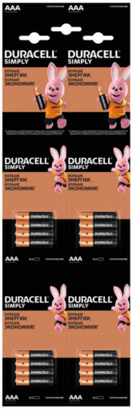 Элемент питания DURACELL LR03/ MN2400 BL-16 (4*4)