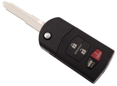 MAZDA MAZ-11D_MAZ24R корпус пульта 4 кн. с FLIP лез. с лого