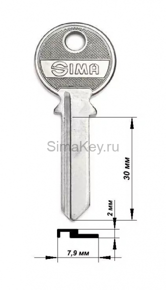 Заготовка ключа TRI-11D_TL3_TRC65_TR7R_TC61D_X146 (Китай)