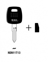 Заготовка ключа Nissan TP19DAT-6.P2 (NSN11T13) транспондер