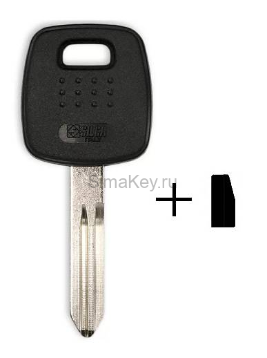 Заготовка ключа Nissan TP01DAT-15.P2 (Silca NSN14T5) транспондер