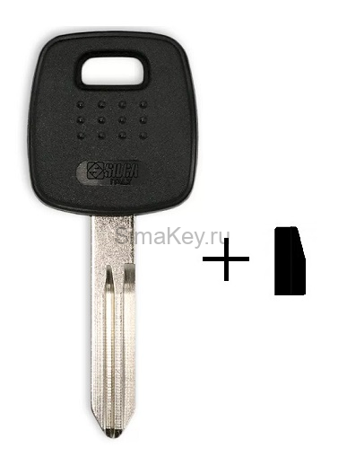 Заготовка ключа Nissan TP19DAT-15.P2 (NSN14T13) транспондер
