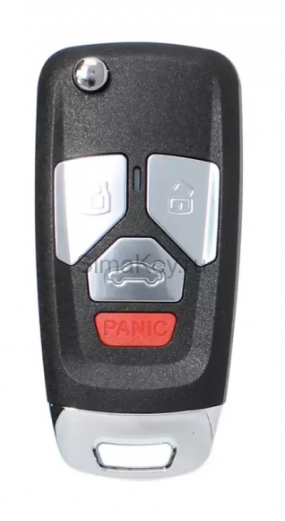 Универсальный ключ XK серии VVDI Key Tool, 4 кнопки, стиль Audi (XKAU02EN)